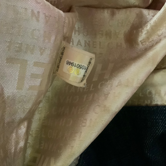 CHANEL COCO CABAS DENIM TOTE BAG RARE 2006-2008 - Picture 9 of 14